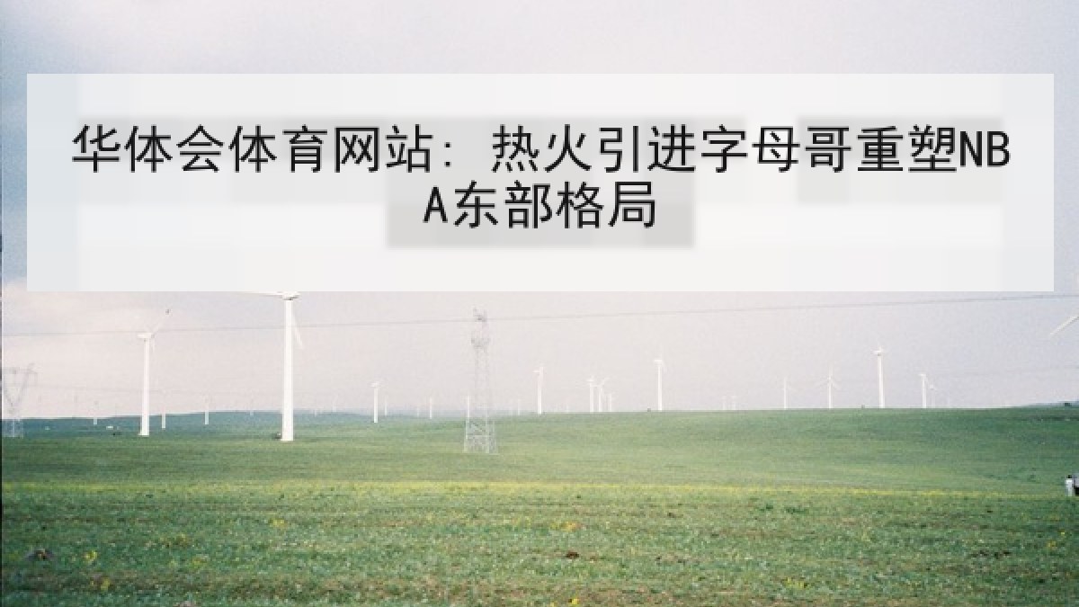 华体会体育网站: 热火引进字母哥重塑NBA东部格局