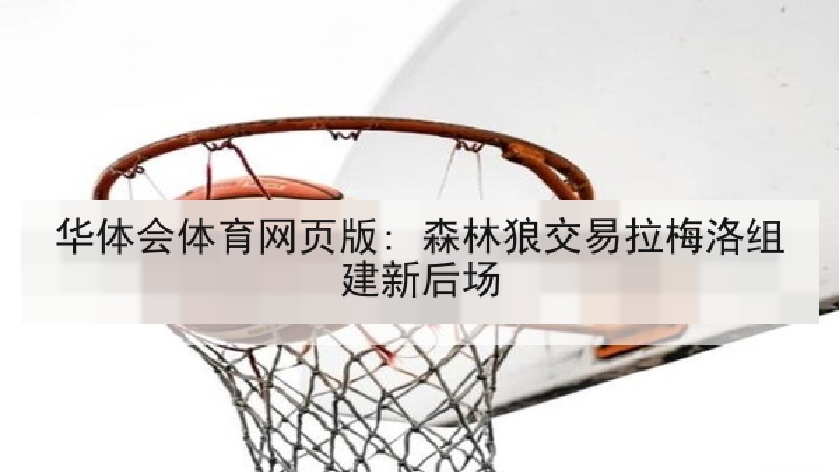 华体会体育网页版: 森林狼交易拉梅洛组建新后场