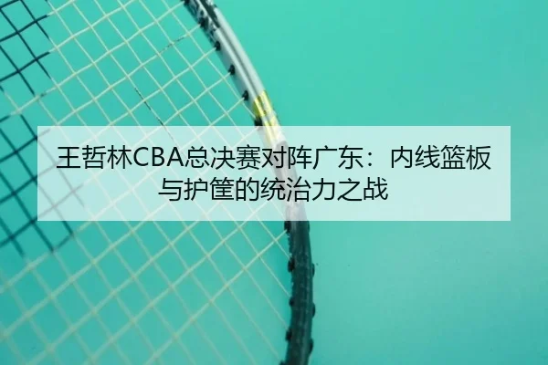 王哲林CBA总决赛对阵广东：内线篮板与护筐的统治力之战